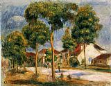 Sunny Paintings - A Sunny Street by Pierre Auguste Renoir